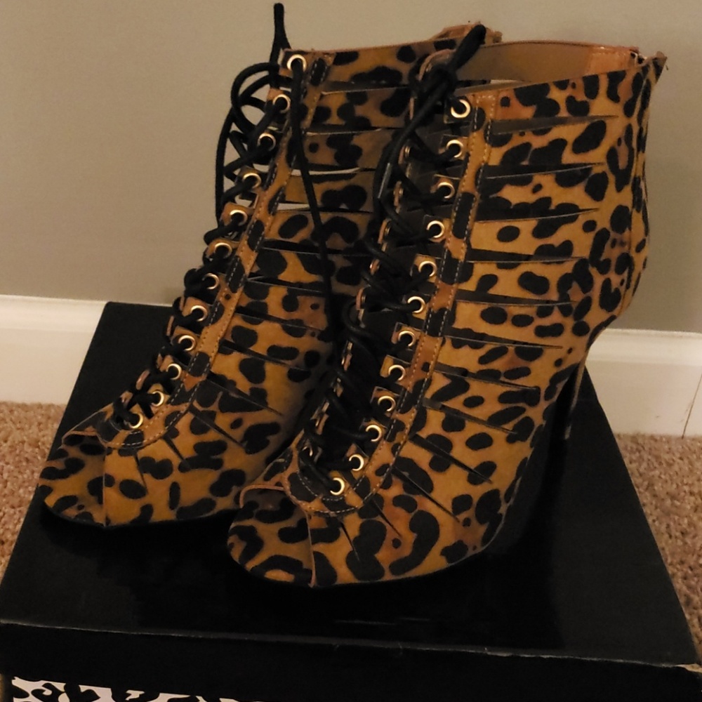 Leopard Booties